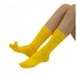 ToeToe Essential Tåstrømper Mid-Calf Gul Str. 35-46