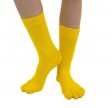 ToeToe Essential Tåstrømper Mid-Calf Gul Str. 35-46