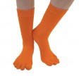 ToeToe Essential Tåstrømper Mid-Calf OrangeStr. 35-46