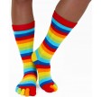 Tåsokker, ToeToe Essential Mid-Calf Rainbow