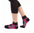 ToeToe Microfiber Løbesokker Med Tæer, Sort / Pink, Str. 36-39