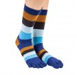 ToeToe Essential tåsokker med striber til mænd, str. 41-48