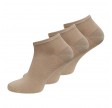 3-pak bambus ankelstrømper (korte), beige, str. 43-46
