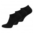 3-pak bambus ankelstrømper (korte), sort, str. 39-42