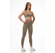 Højtaljede dame sportsleggings fra Stark Soul - Khaki str. X-Large
