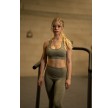 Højtaljede dame sportsleggings fra Stark Soul - Khaki str. X-Large